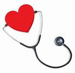 Heart wearing a stethoscope